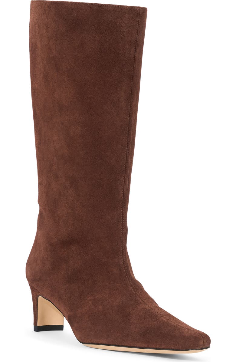 STAUD Wally Mid Calf Boot, Main, color, Mahogany