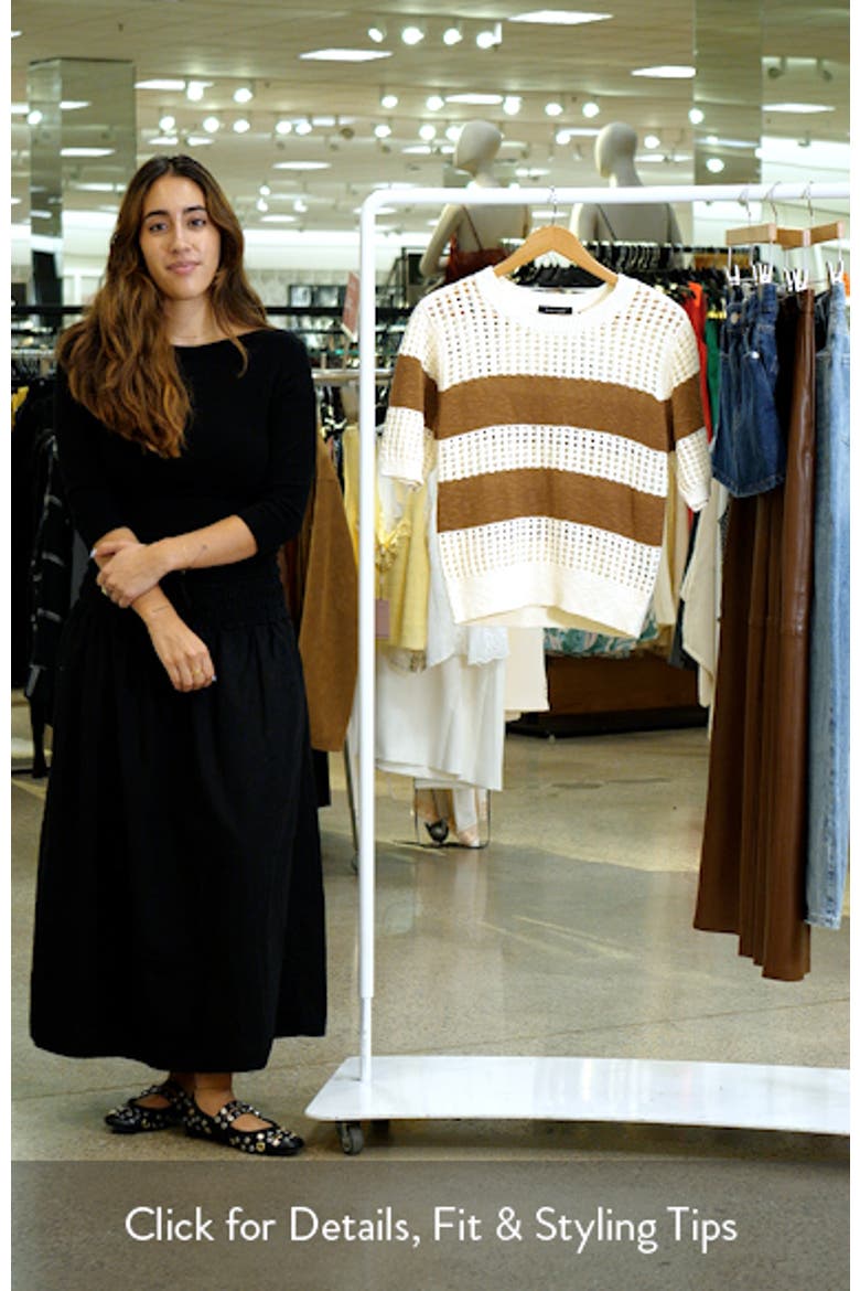 Beachside Openwork Stripe Sweater video