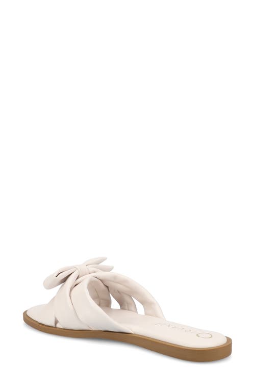 JOURNEE COLLECTION JOURNEE COLLECTION PRYLIN BOW SLIDE SANDAL 