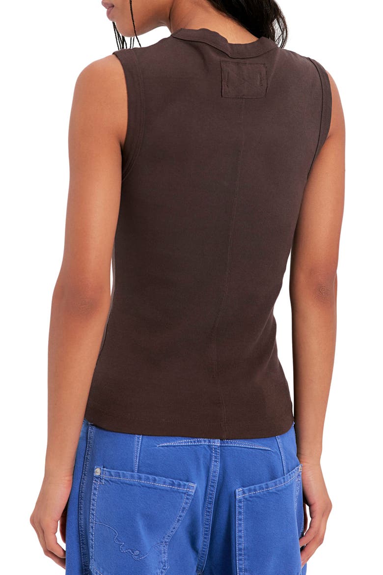 Murphy Cotton Tank, Alternate, color, CHOCOLATIER