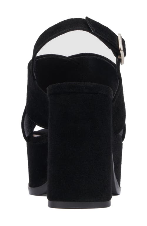 Aquatalia Nadina Platform Slingback Sandal In Black