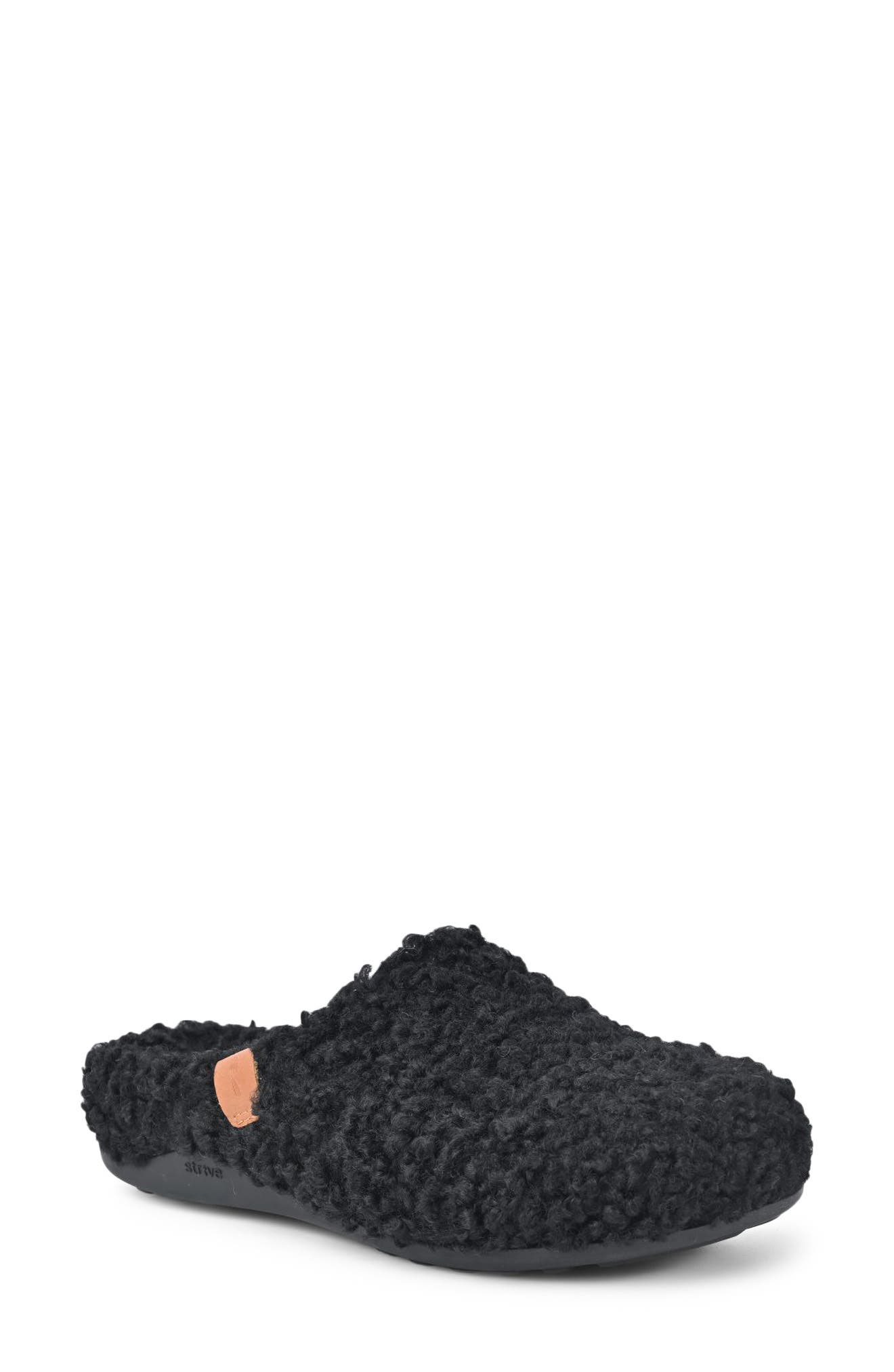 Copenhagen Genuine Shearling Mule, Main, color, BLACK II