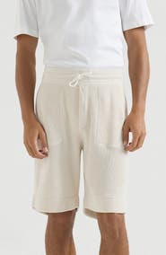 Brunello Cucinelli Cotton English rib knit Bermuda shorts