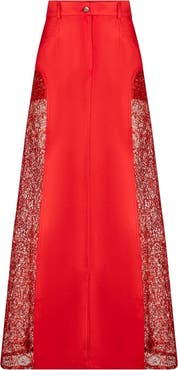 ÚCHÈ Lace Maxi Skirt