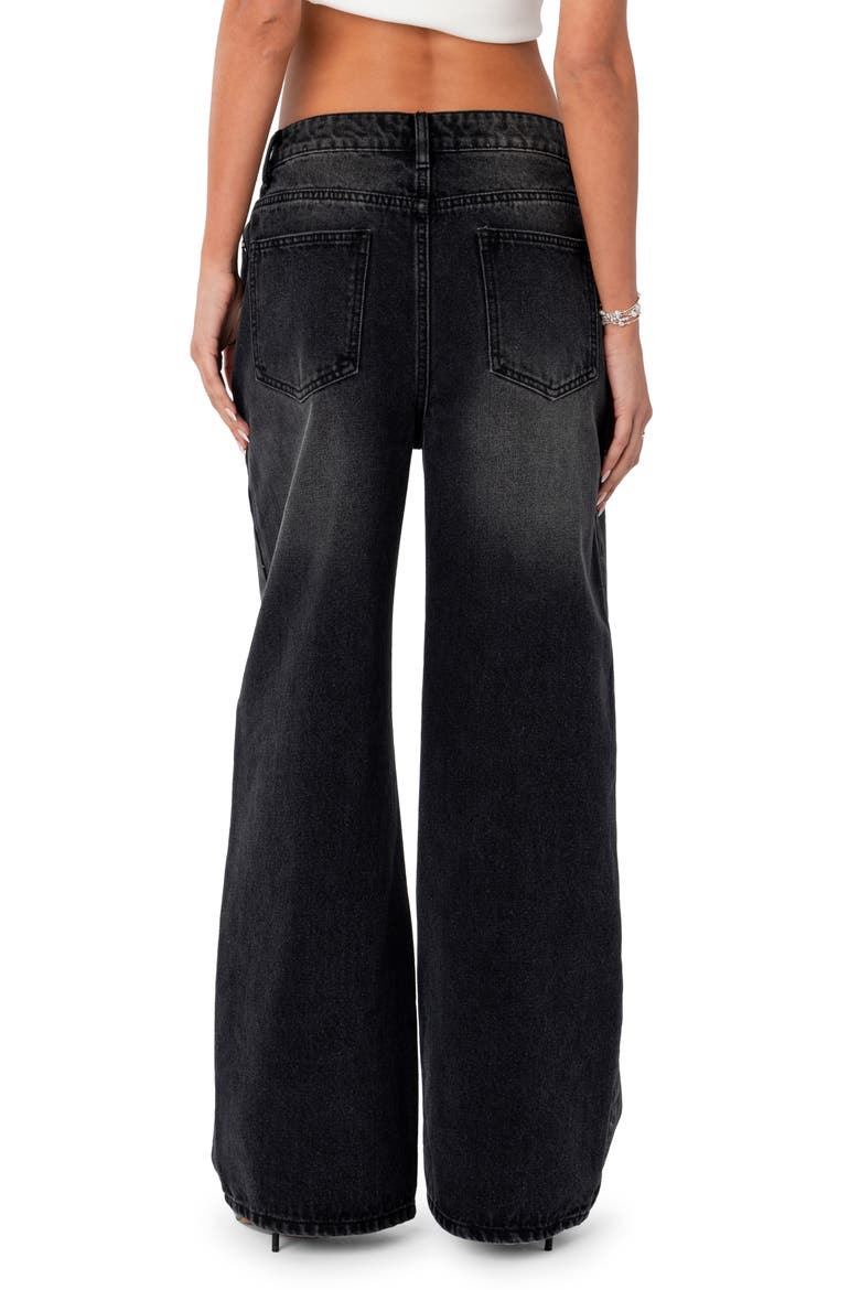 Braya Baggy Jeans, Alternate, color, BLACK-WASHED