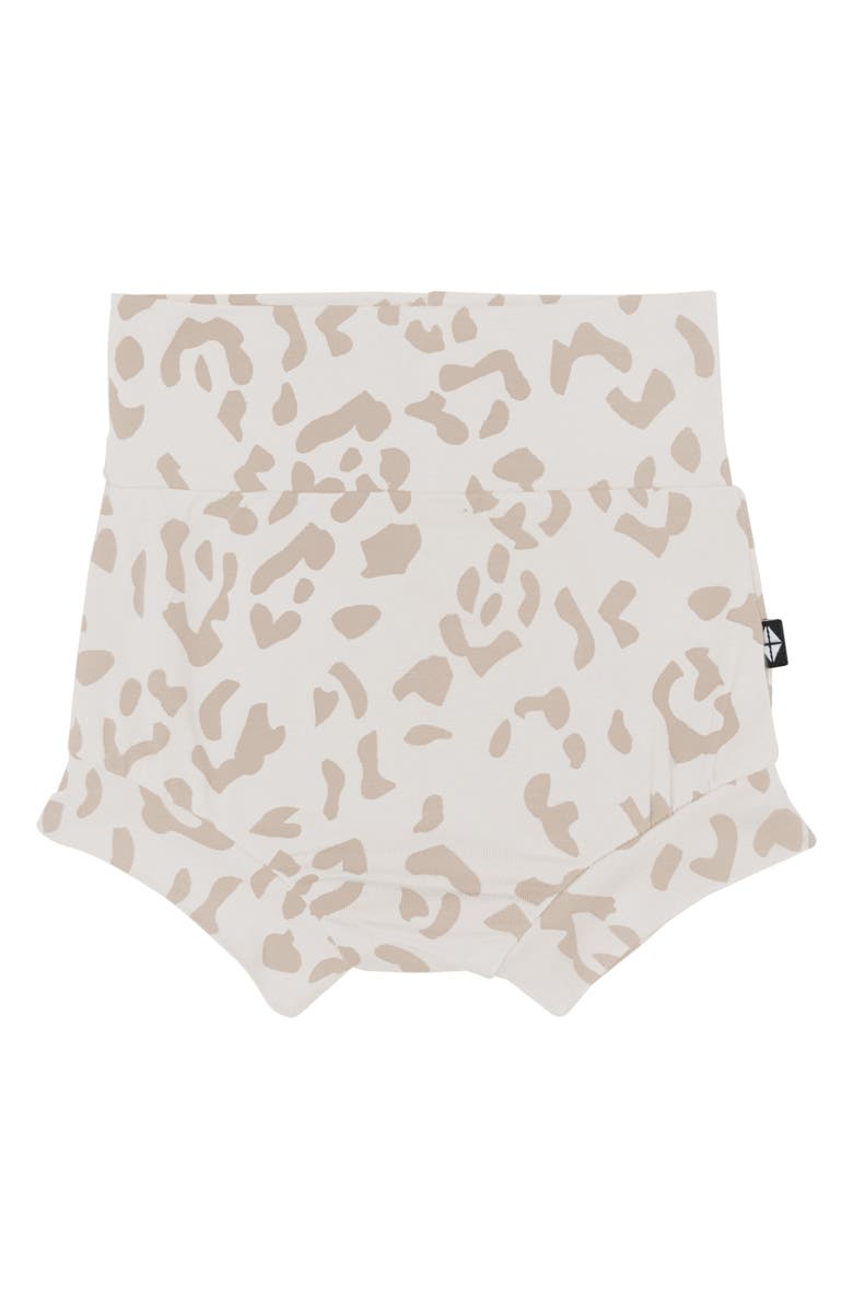Kyte BABY Oat Leopard Bummies Shorts, Main, color, 