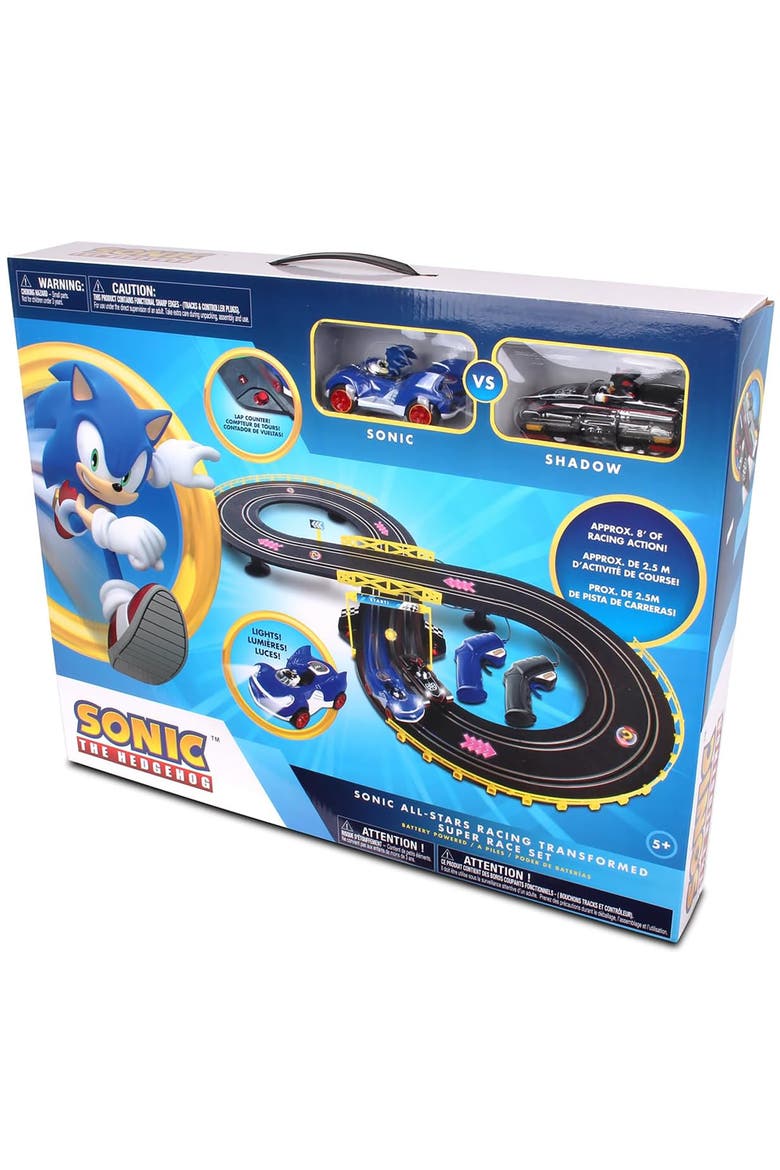 Sonic & Shadow RC Slot Car Race Set, Ages 5+, Alternate, color, Multicolored