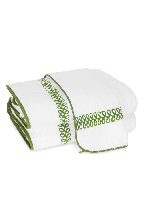 Matouk Astor Braid Hand Towel In Grass