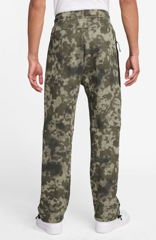 Nike Camouflage Tech Fleece Pants In Green