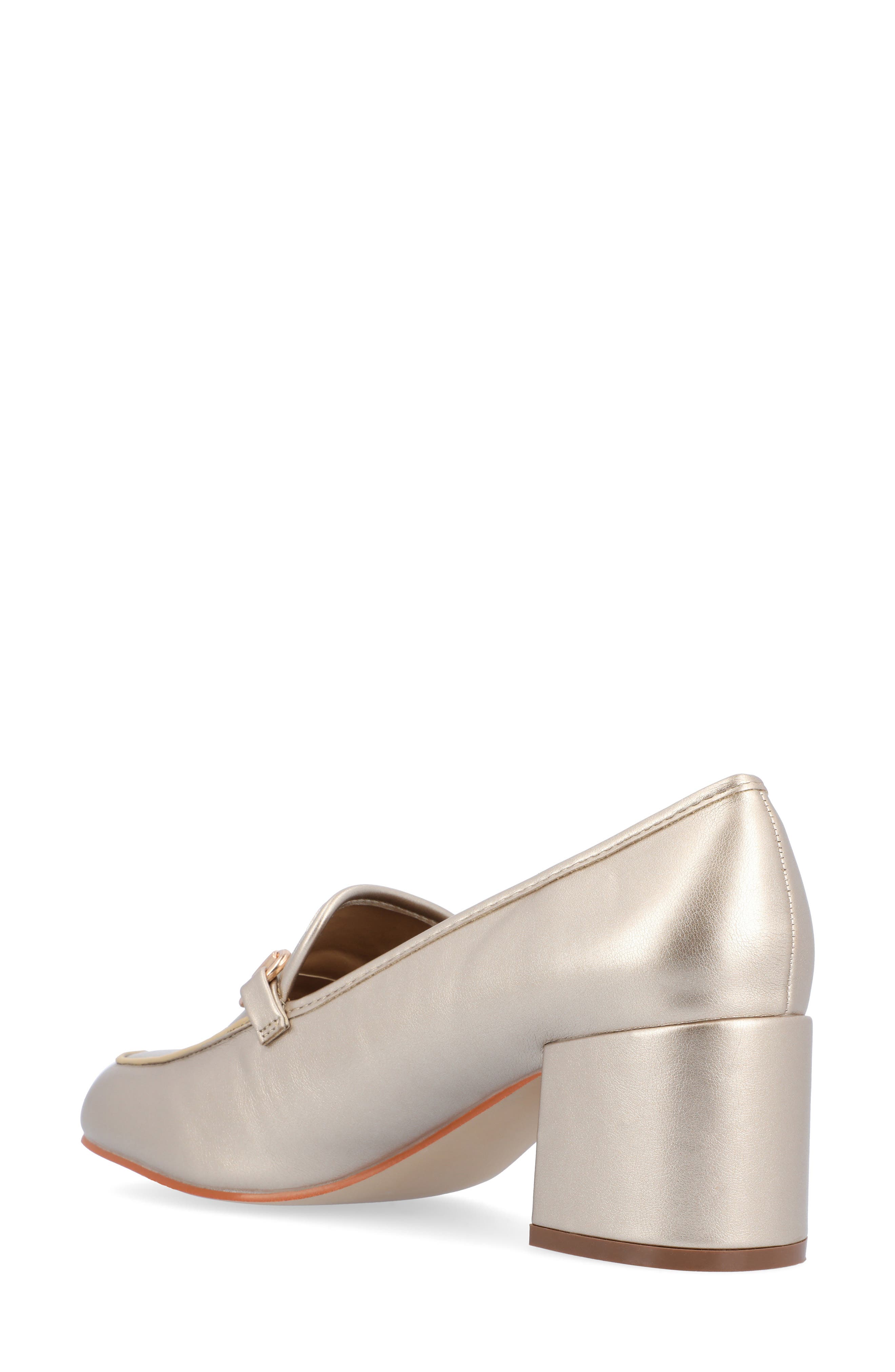 Journee Collection Nysaa Horsebit Loafer, Alternate, color, Gold