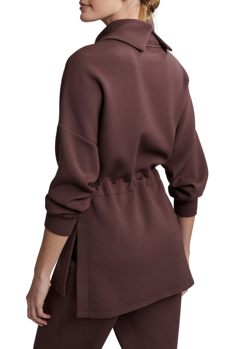 Freya Funnel Neck Sweatshirt, Alternate, color, DEEP MAHOGANY
