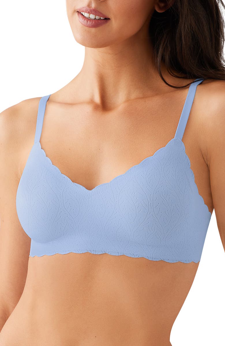 b.tempt'd by Wacoal b.wow'd Wireless Bra, Main, color, Frozen Fjord