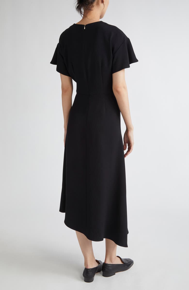Herno Asymmetric Cady Dress, Alternate, color, Nero