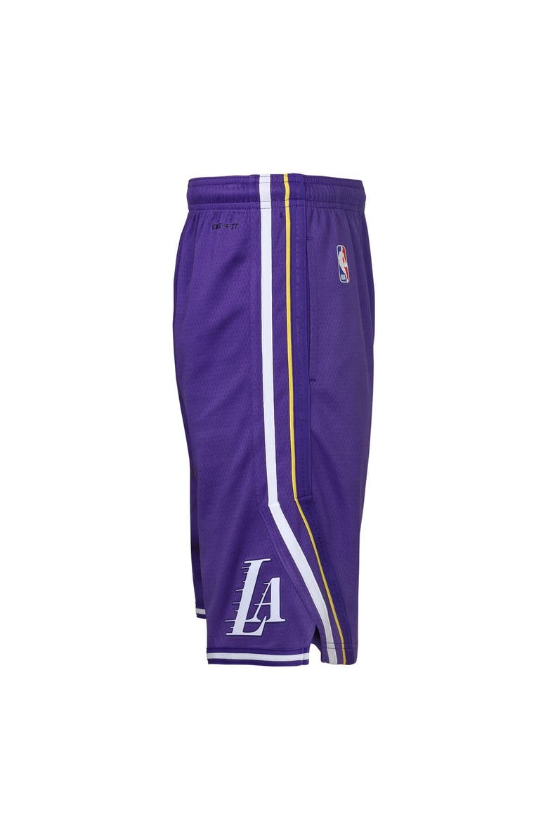 Jordan Brand Youth Jordan Brand Purple Los Angeles Lakers Statement Edition Swingman Dri-FIT Shorts, Alternate, color, Purple