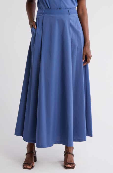 BY DESIGN Abigail Poplin Maxi Skirt