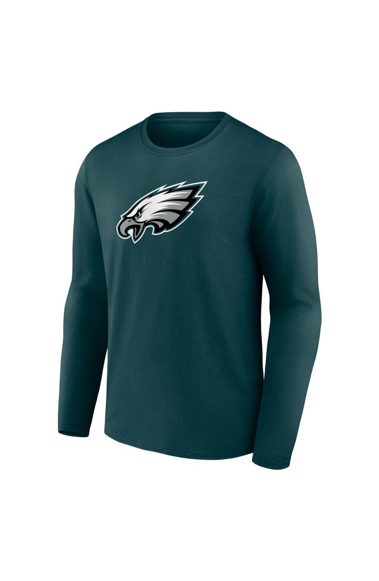 FANATICS Men's Fanatics Midnight Green Philadelphia Eagles Primary Logo Long Sleeve T-Shirt, Alternate, color,