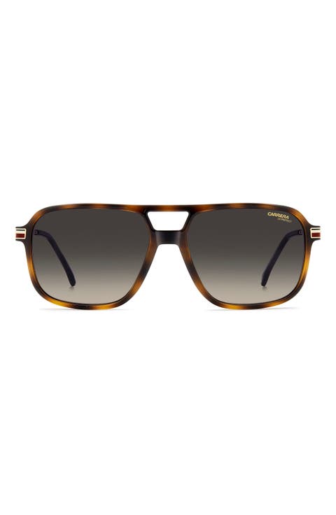 390/S 59mm Gradient Rectangular Sunglasses