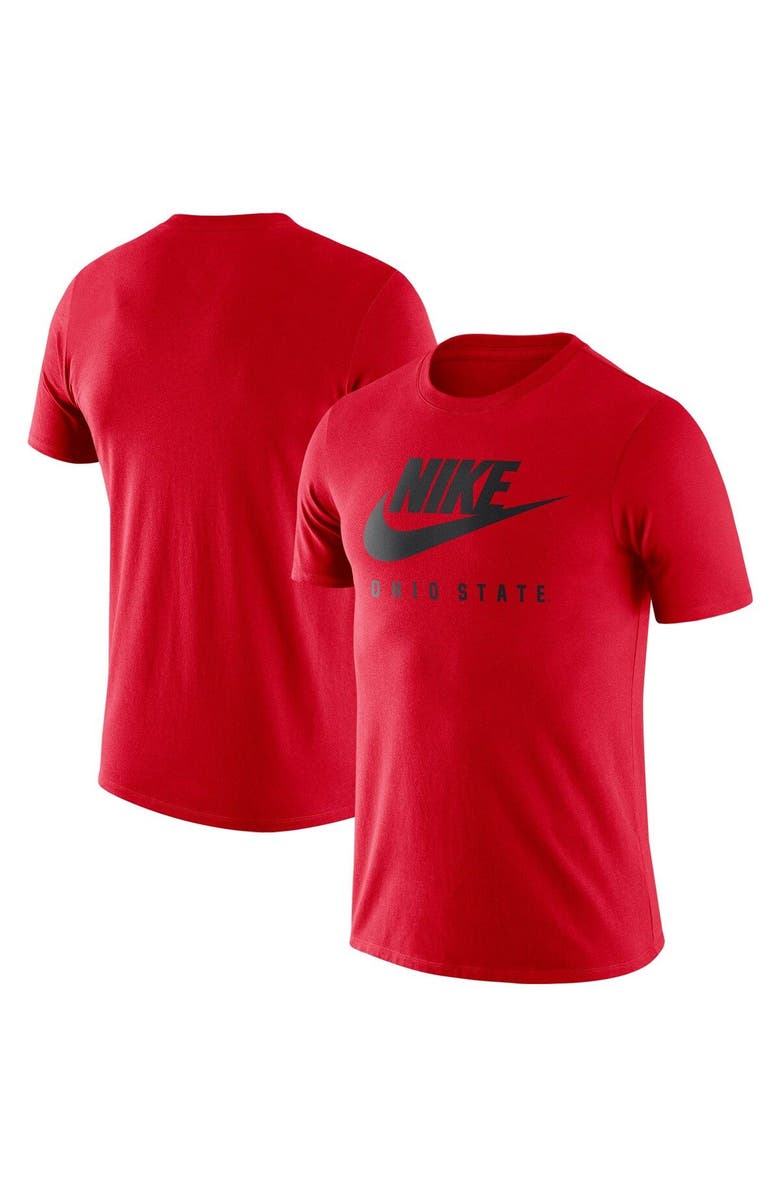Nike Men's Nike Scarlet Ohio State Buckeyes Essential Futura T-Shirt, Main, color, 