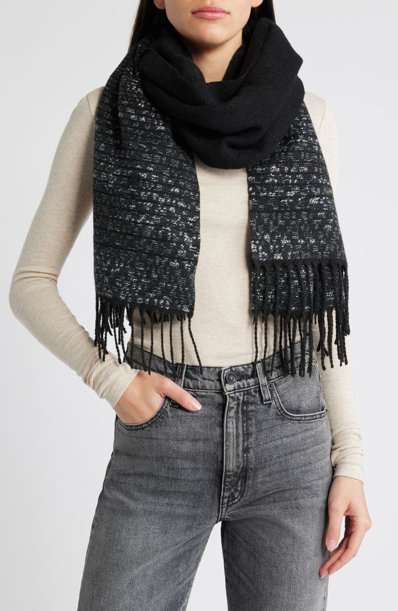 Treasure & Bond Woven Fringed Scarf, Main, color,