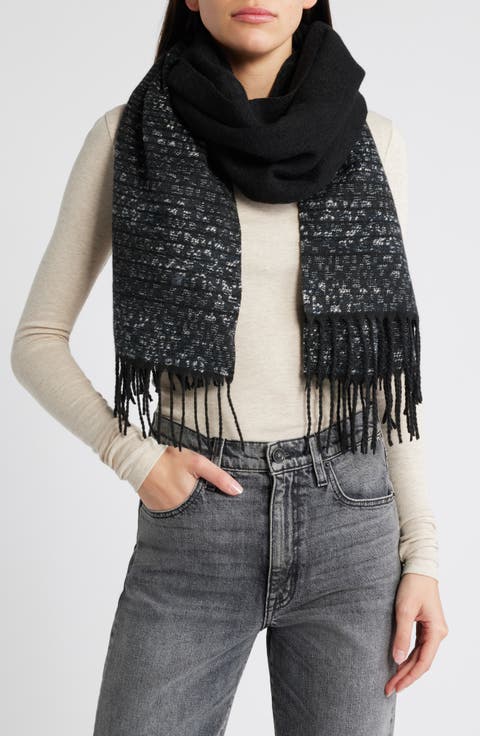 Woven Fringed Scarf