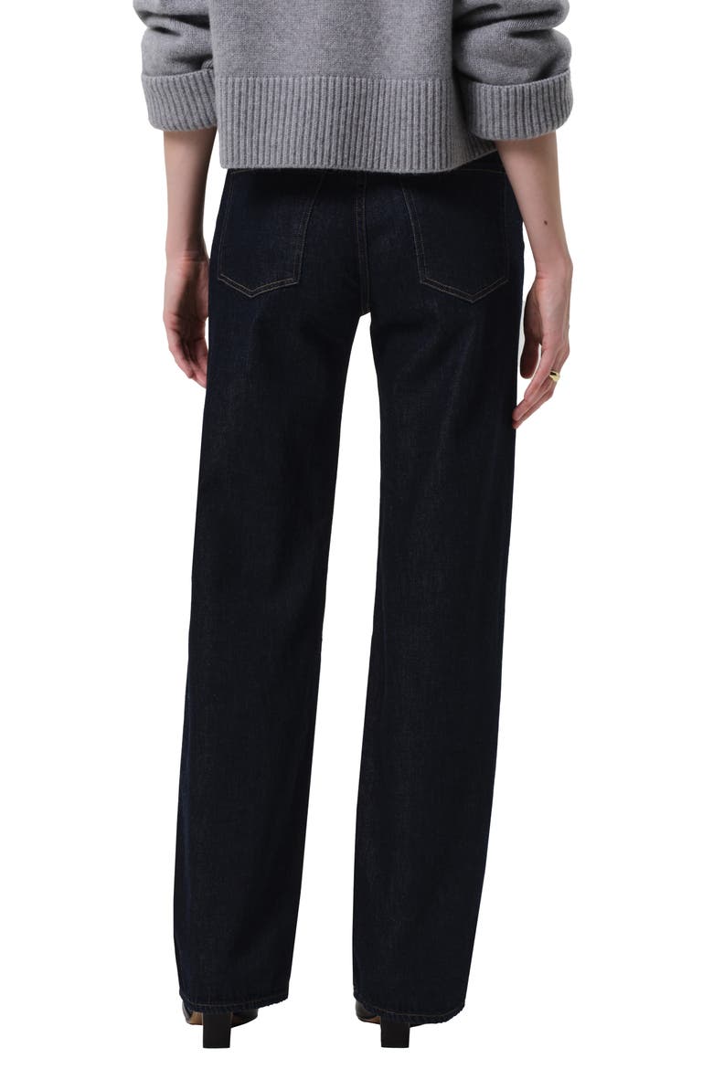 Annina High Waist Straight Leg Jeans, Alternate, color, JUNO (MD INDIGO)