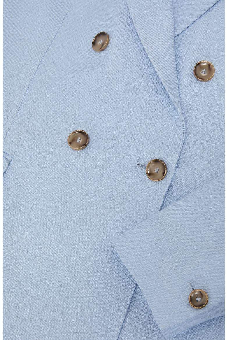 Magda Double Breasted Blazer, Alternate, color, BLUE