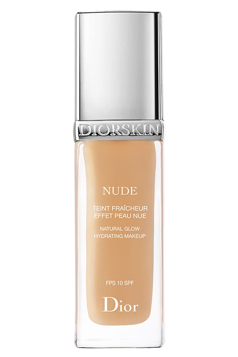 'Diorskin Nude' Natural Glow Hydrating Makeup SPF 10, Main, color, IVORY 010