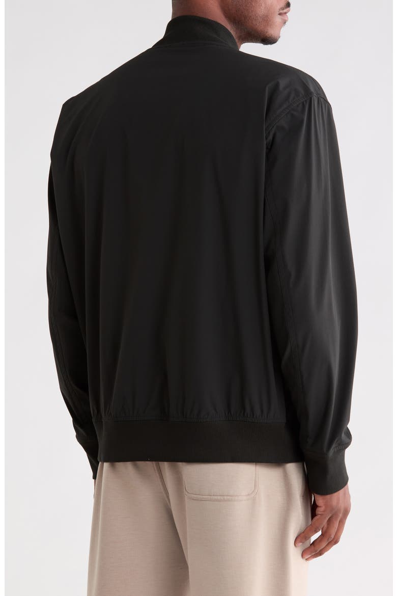 Push Bomber Jacket, Alternate, color, BLACK