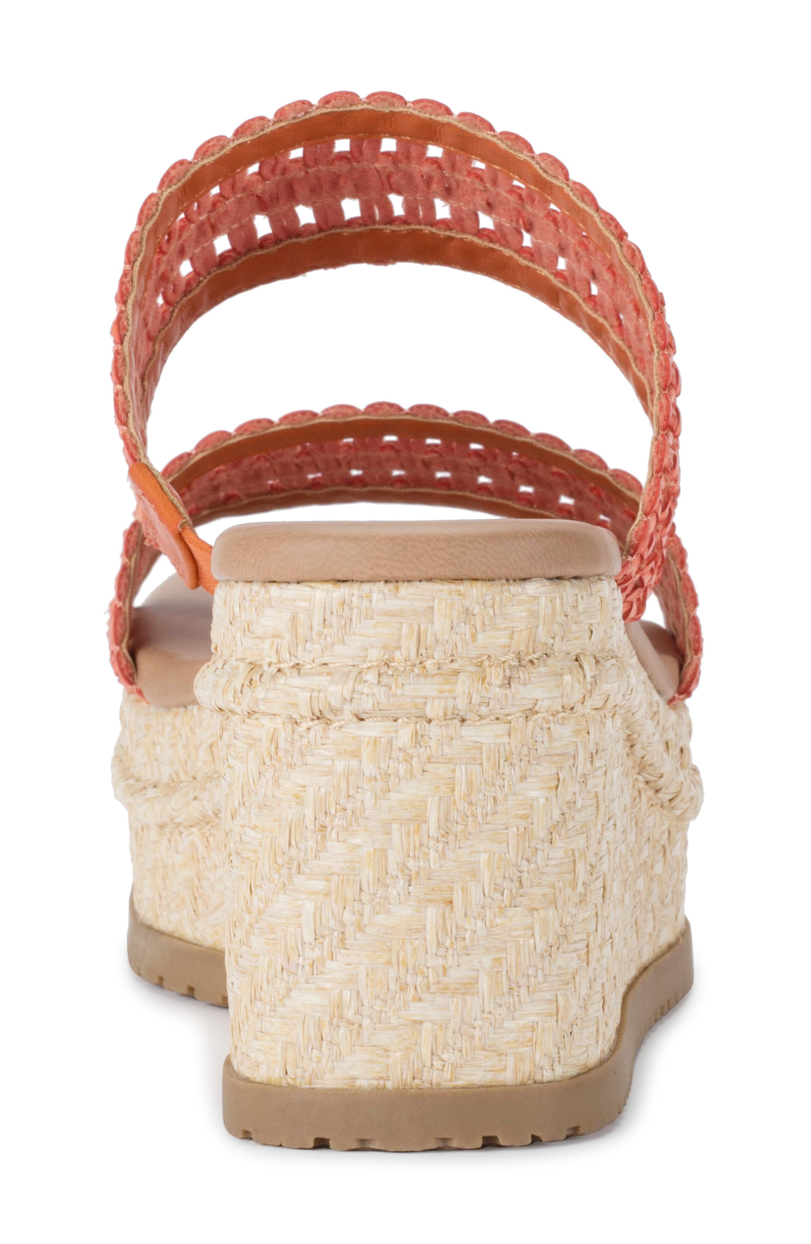 Sophie Wedge Sandal, Alternate, color, ORANGE AID