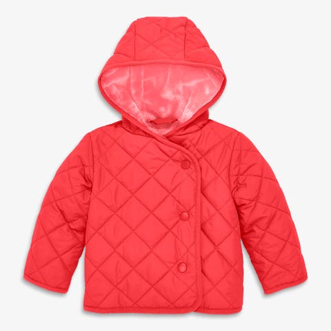 Baby Quilted Fleece-Lined Puffer Jacket