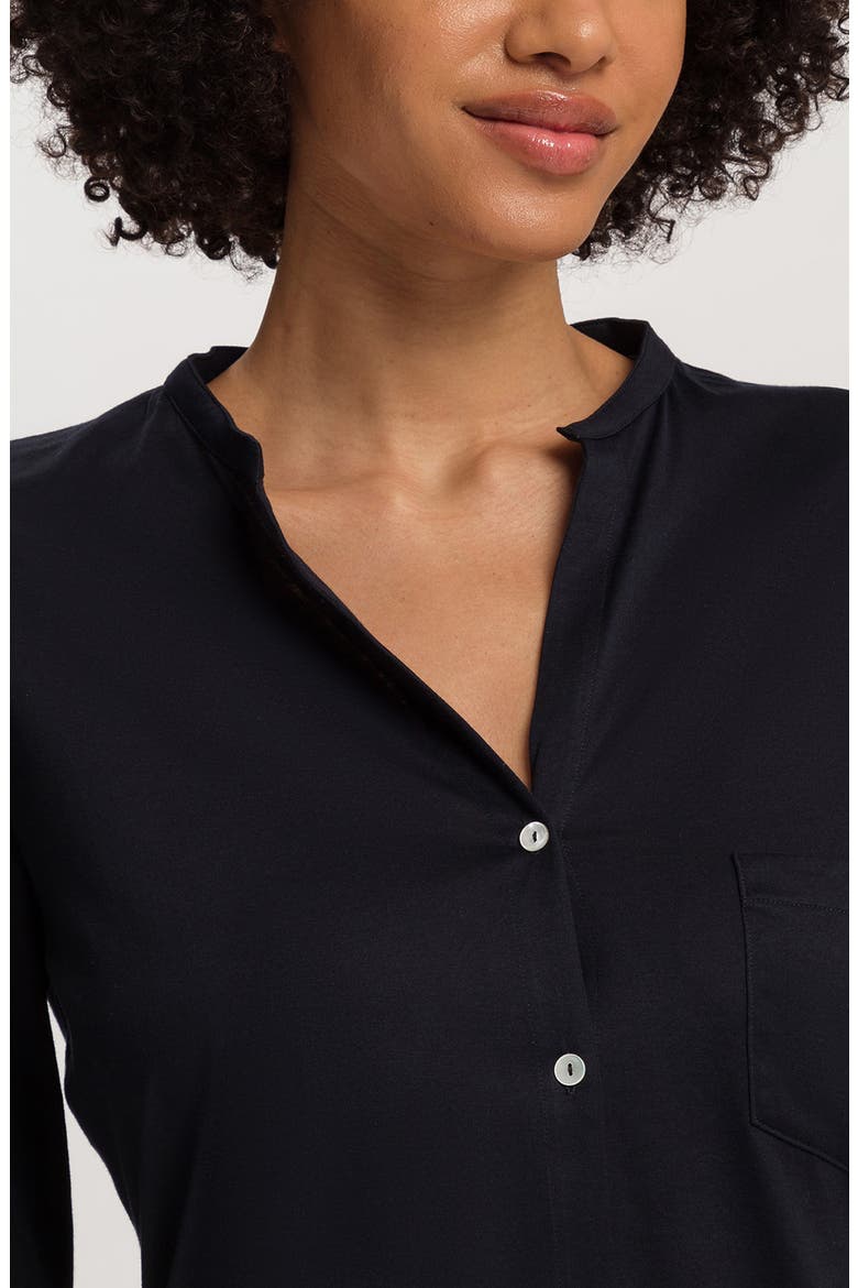 Cotton Deluxe Pajamas, Alternate, color, BLACK