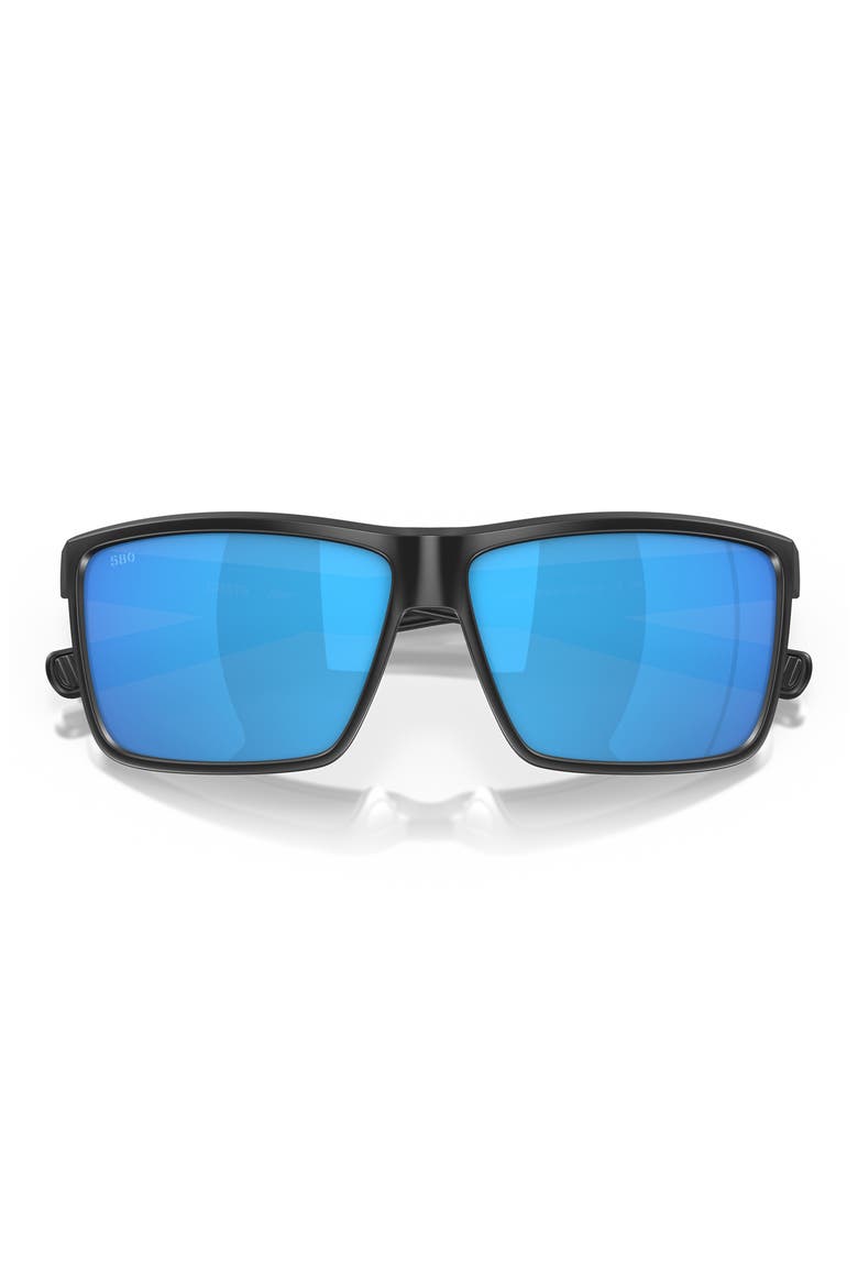 Rinconcito 60mm Polarized Rectangular Sunglasses, Alternate, color, BLUE GRAD