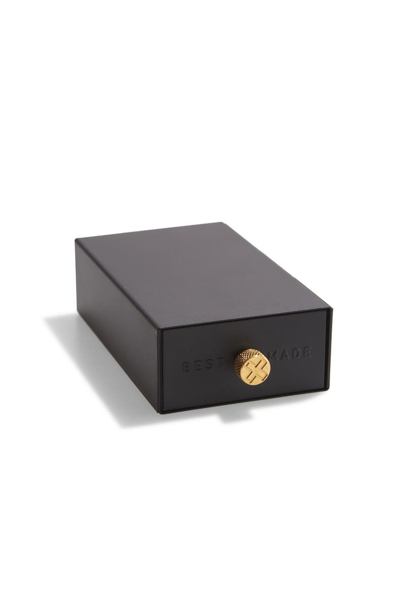 The Sliding Match Safe, Main, color, BLACK