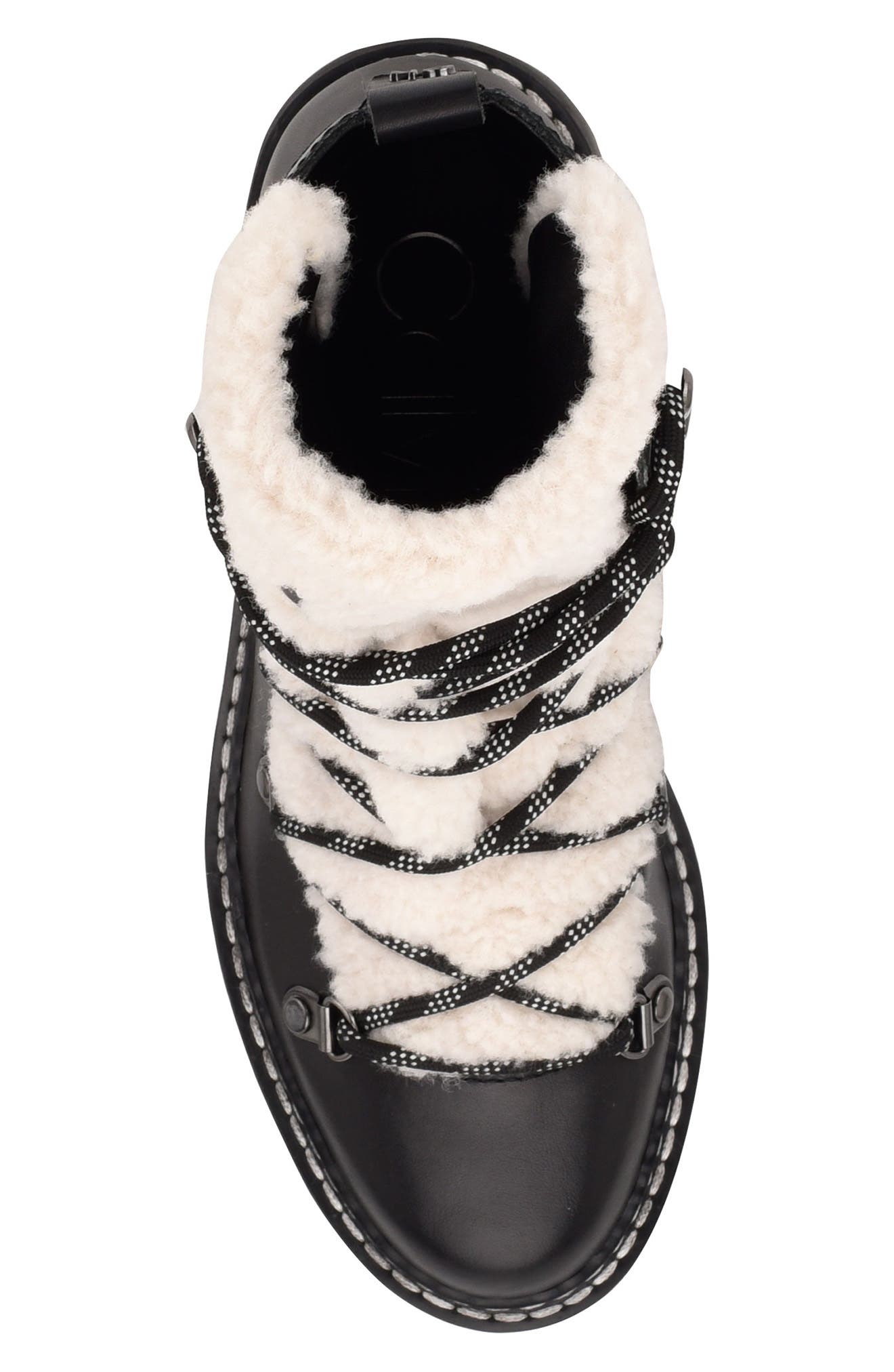 Calvin Klein Alaina Faux Shearling Boot, Alternate, color, 