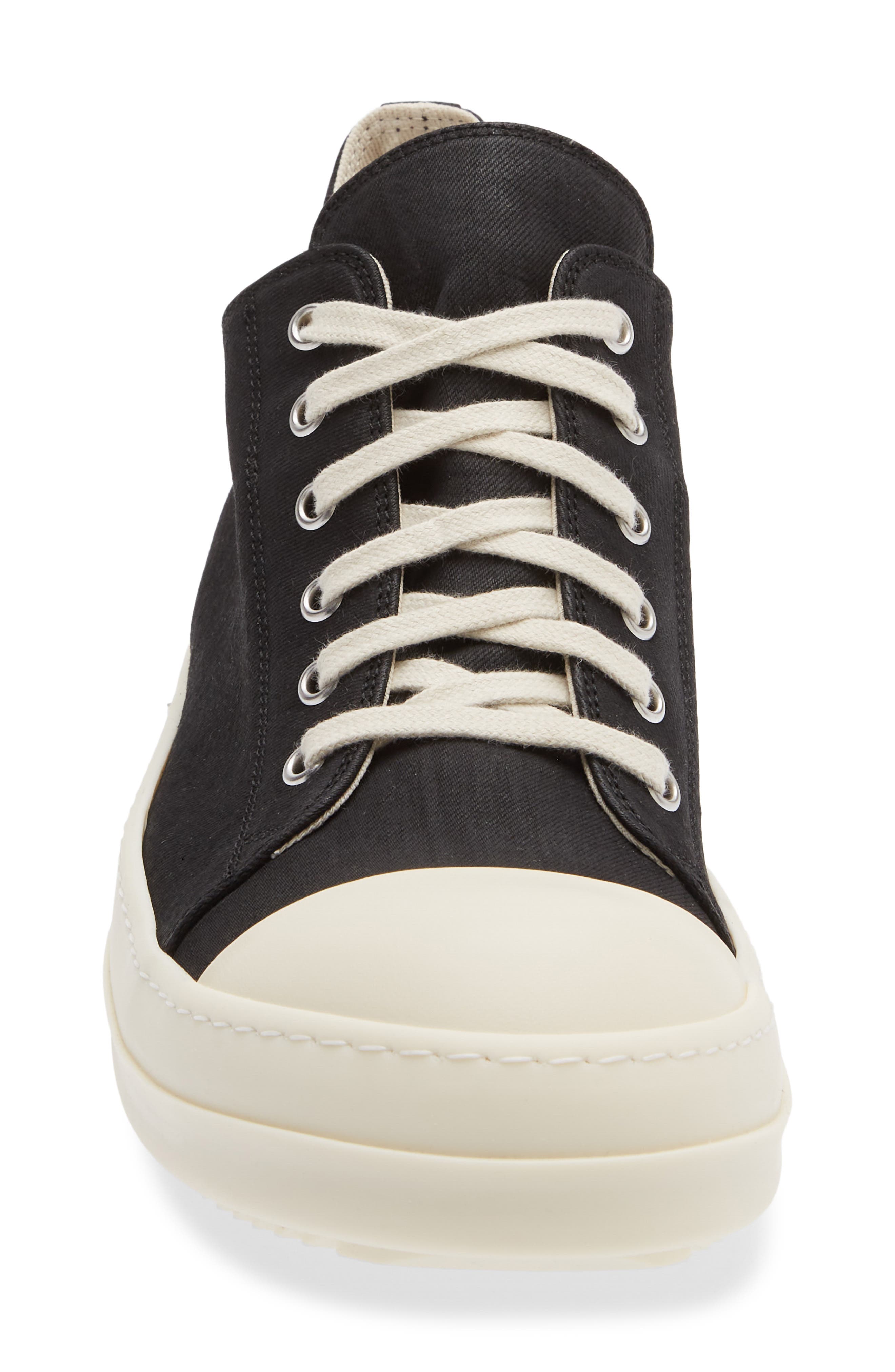 Rick Owens DRKSHDW Low Top Sneaker, Alternate, color, Black/ Milk/ Milk