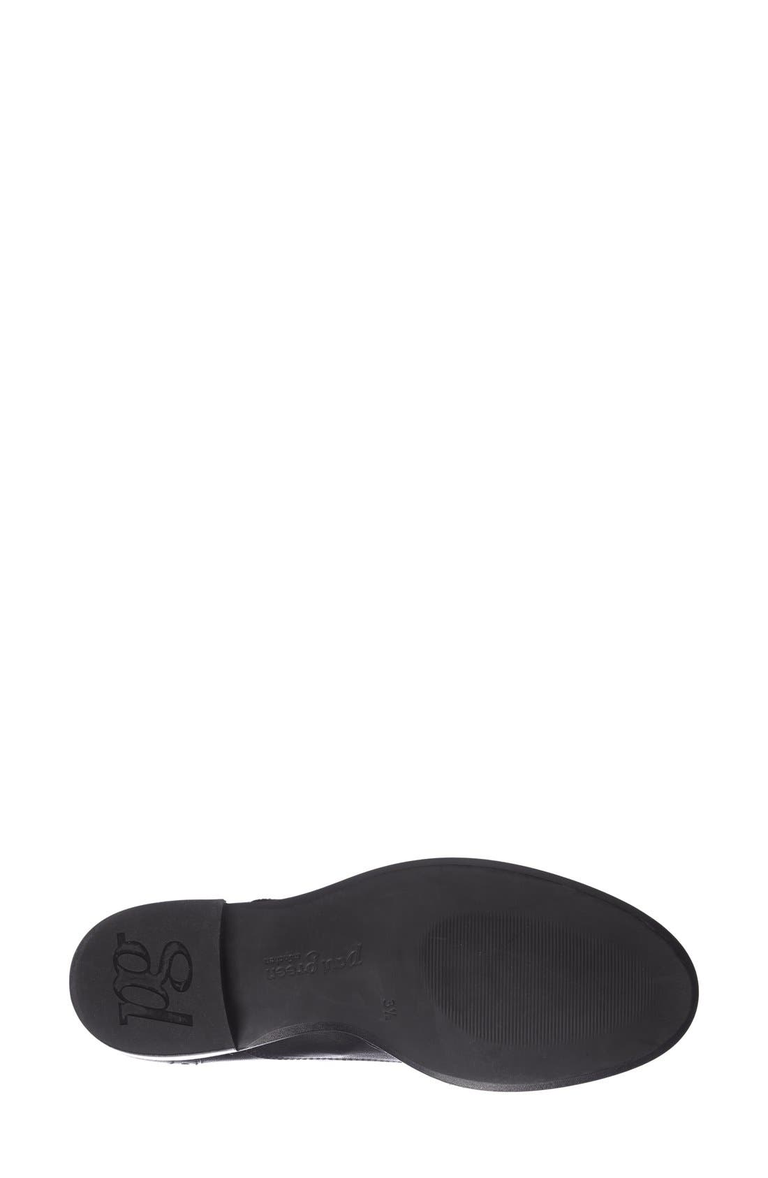 'Addly' Wingtip Lace-Up, Alternate, color, BLACK CALF