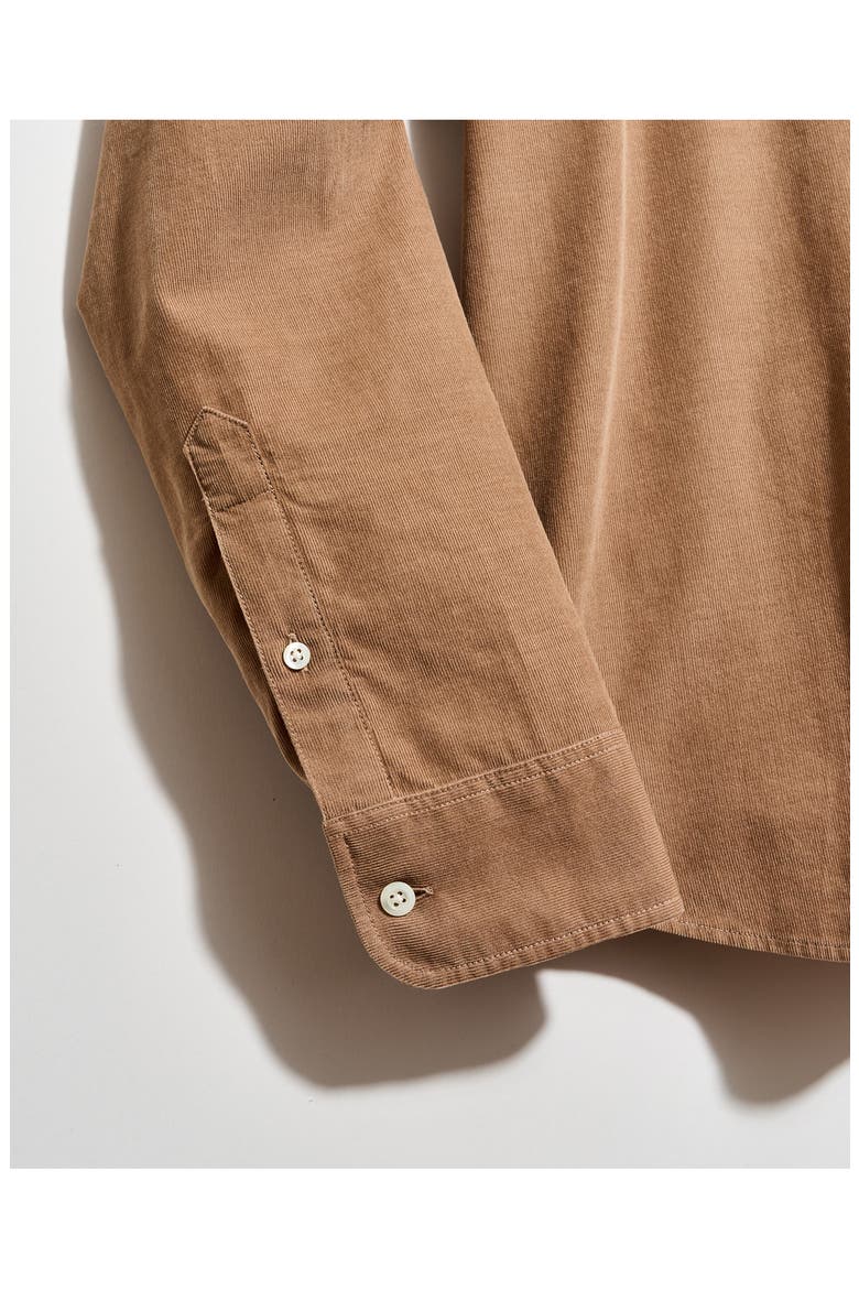 Cedar Corduroy Button-Up Shirt, Alternate, color, LIGHT BROWN
