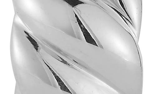 Chloe & Madison Chloe And Madison Twisted Hoop Earrings In Silver