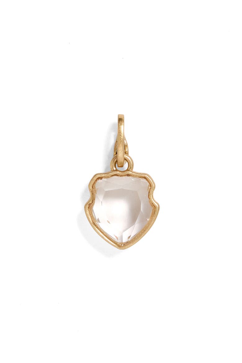 Crest Charm, Main, color, CLEAR