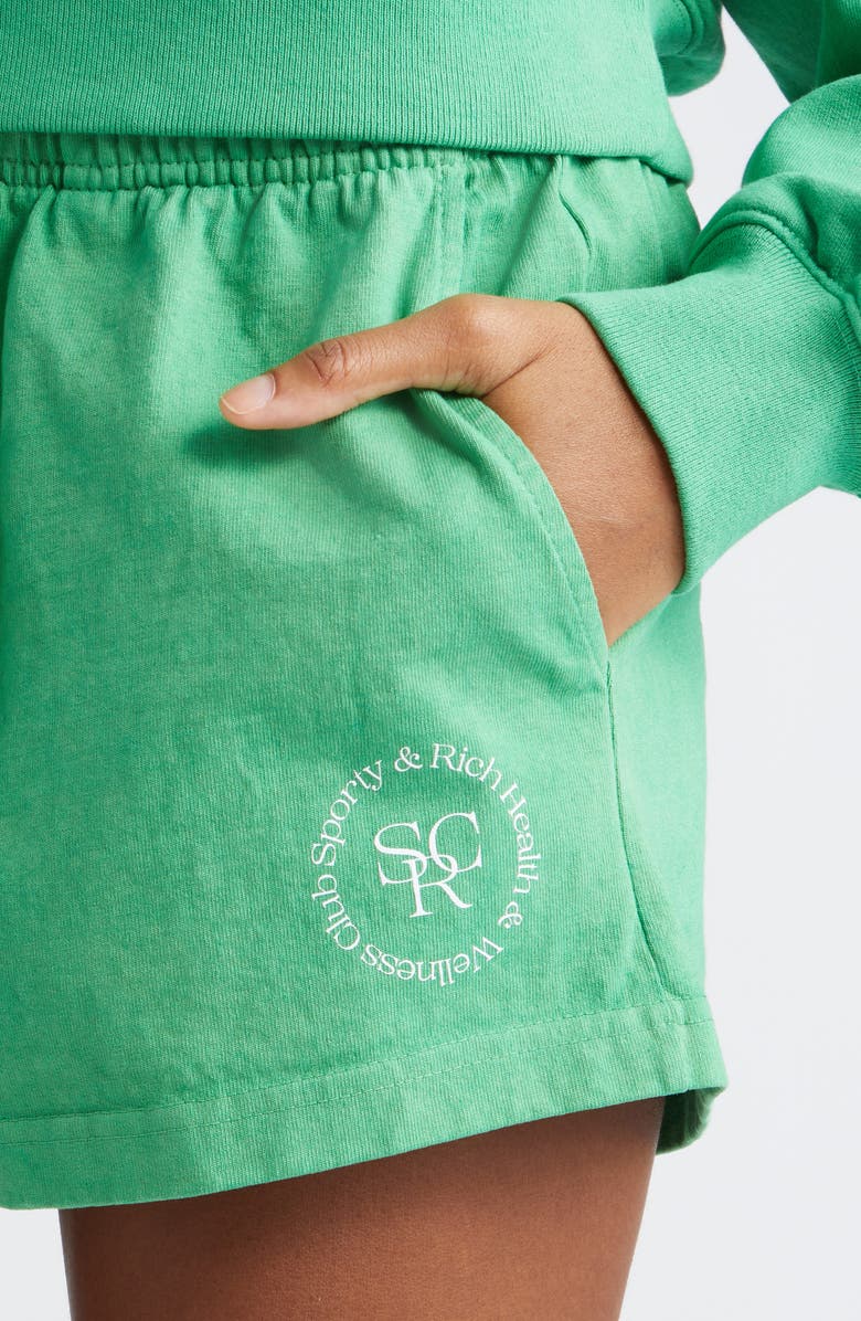 Sporty & Rich Disco High Waist Shorts, Alternate, color,