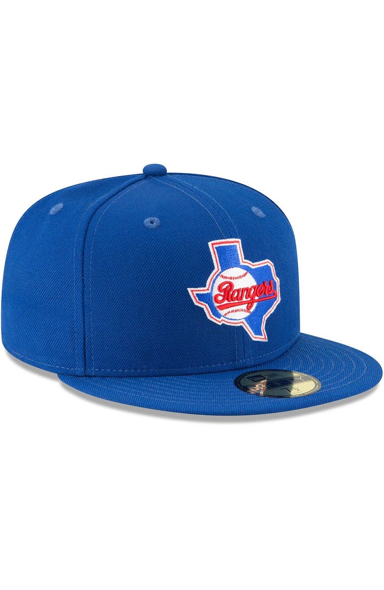 New Era Men's New Era Blue Texas Rangers Cooperstown Collection Wool 59FIFTY Fitted Hat, Alternate, color, Blue