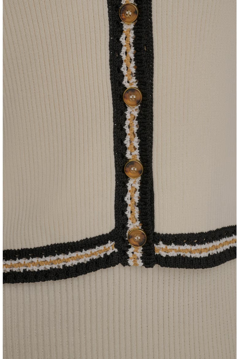 Ribbed Dress & Sweater Set, Alternate, color, CREAM/ BEACH SAND