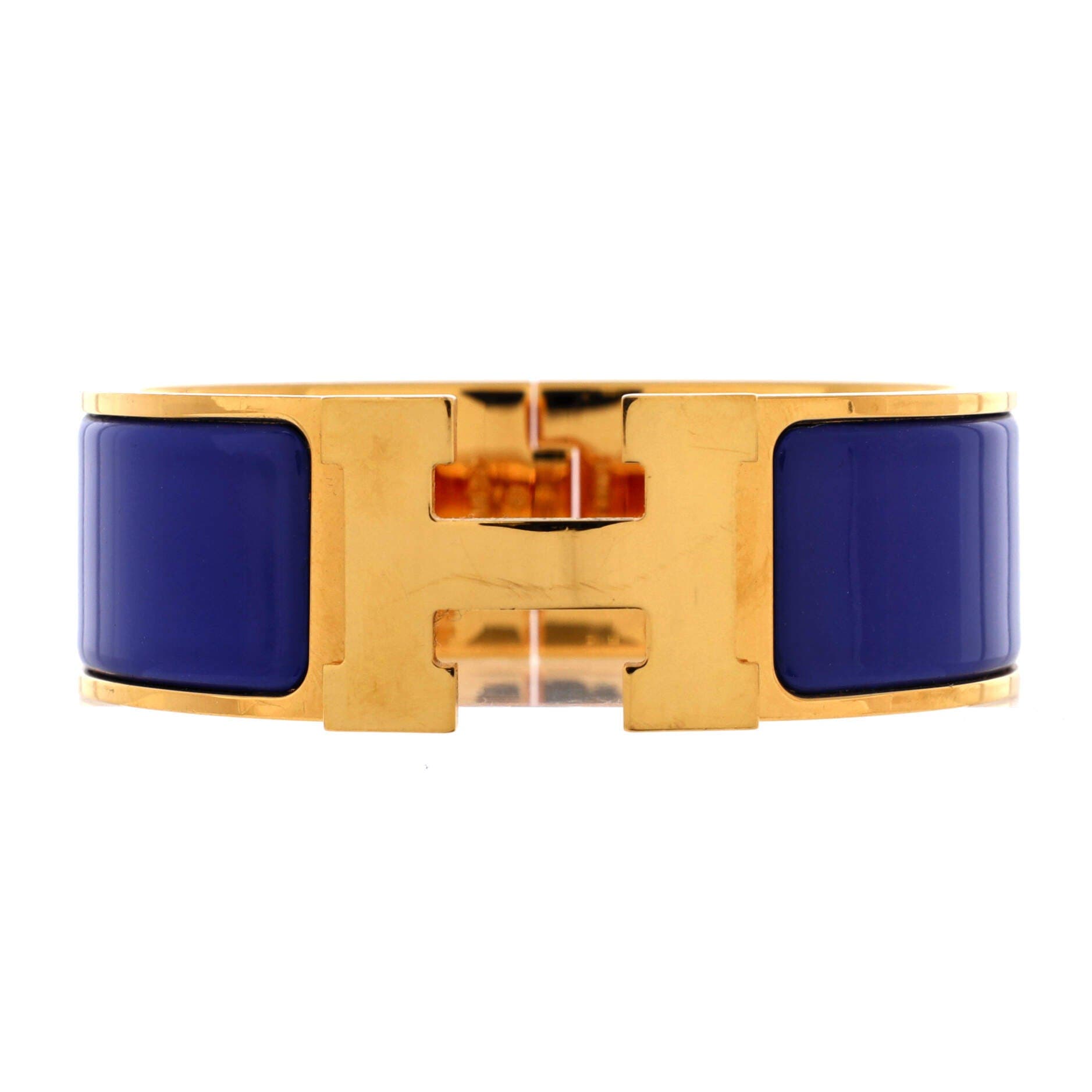 Clic H Bracelet Enamel Wide, Main, color, Blue