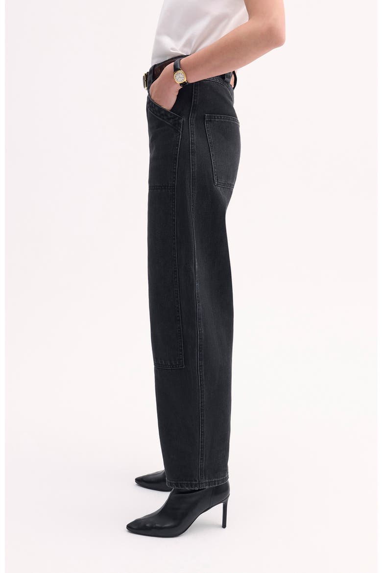 Denim Patch Pocket Pant, Alternate, color, Black
