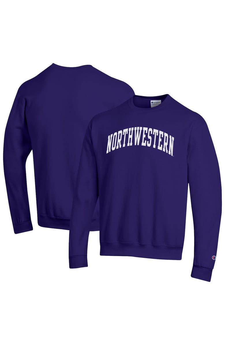 Champion Men's Champion  Purple Northwestern Wildcats Basic Arch Fleece Pullover Sweatshirt, Main, color, Purple