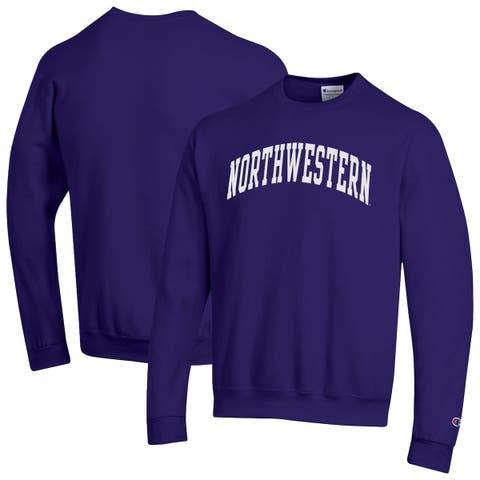 Men's Champion  Purple Northwestern Wildcats Basic Arch Fleece Pullover Sweatshirt