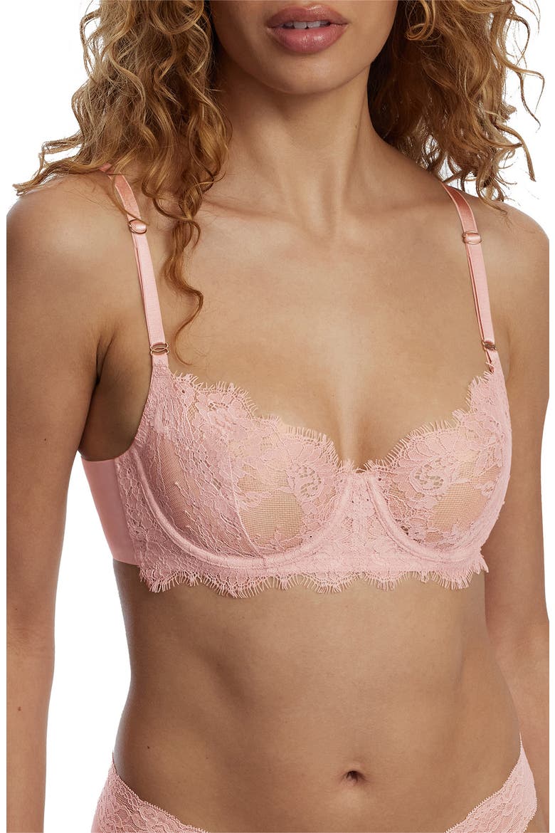 Entice Underwire Balconette Bra, Main, color, SEASHELL