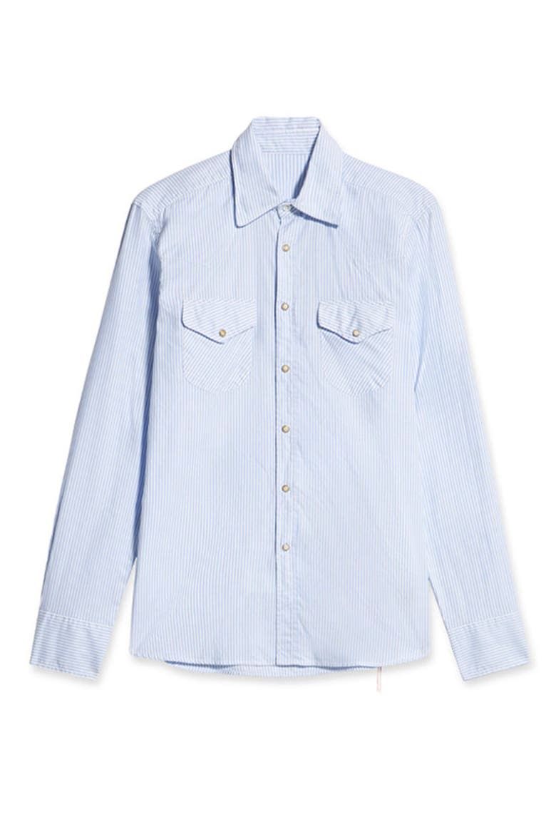 Texan Striped Shirt, Alternate, color, SKY
