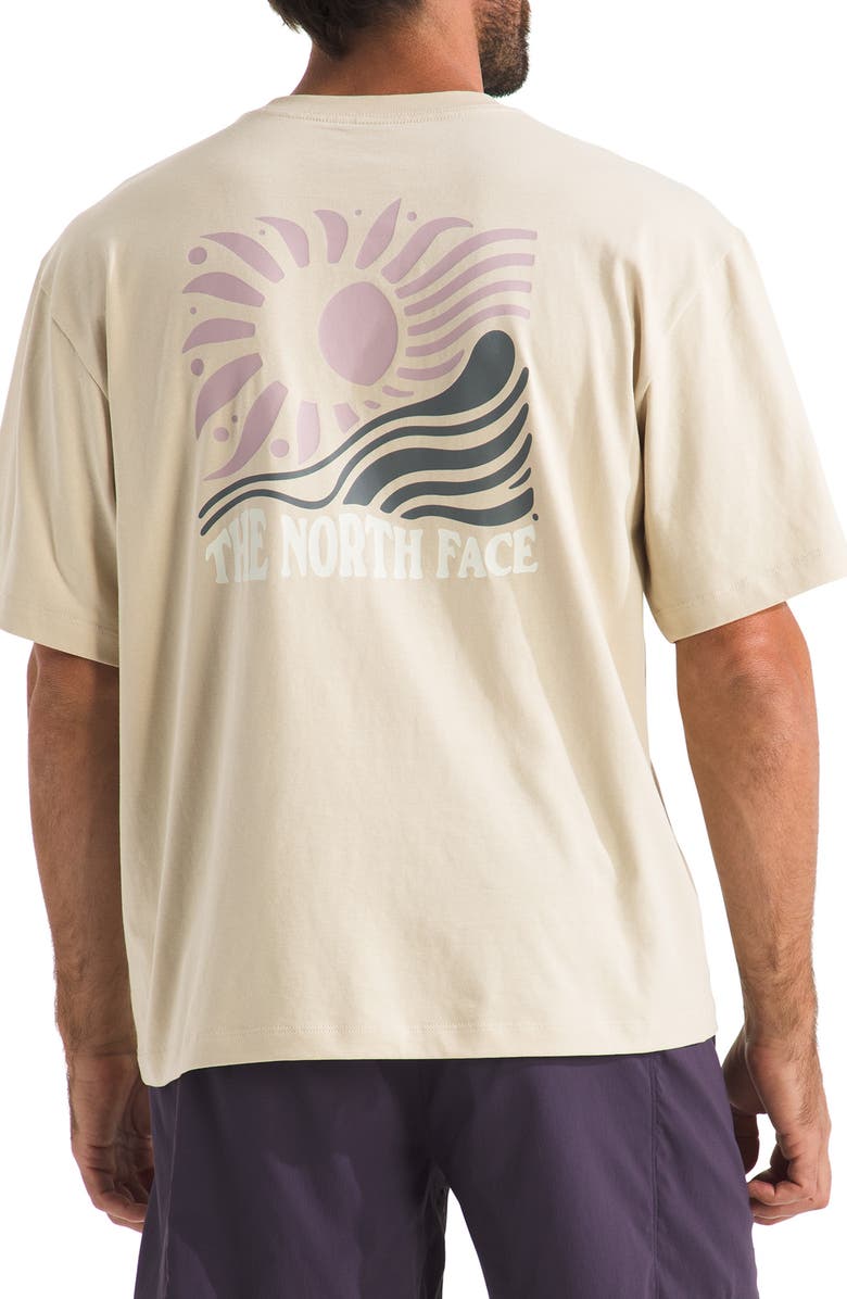 The North Face Sun Oversize Cotton Graphic T-Shirt, Alternate, color, Desert Stone