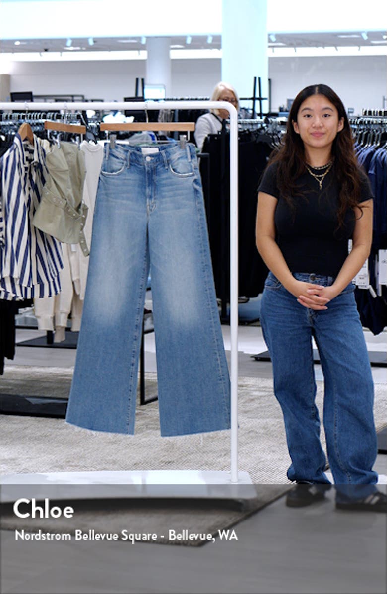 The Hustler Roller High Waist Wide Leg Jeans, sales video thumbnail